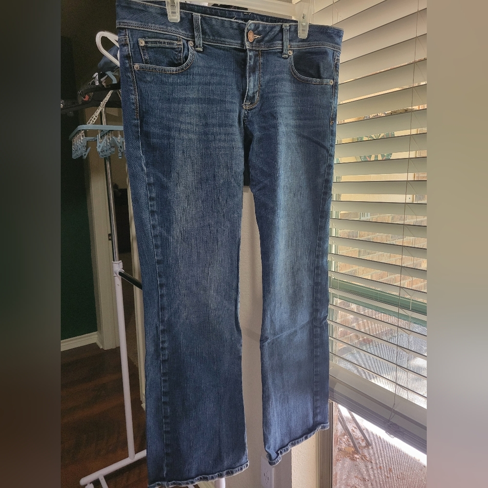 AMERICAN EAGLE Stretch Denim Slim Boot Jeans, Size 14